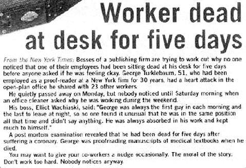 Worker Dead At Desk For 5 Days Guyana Community Discussion Forums